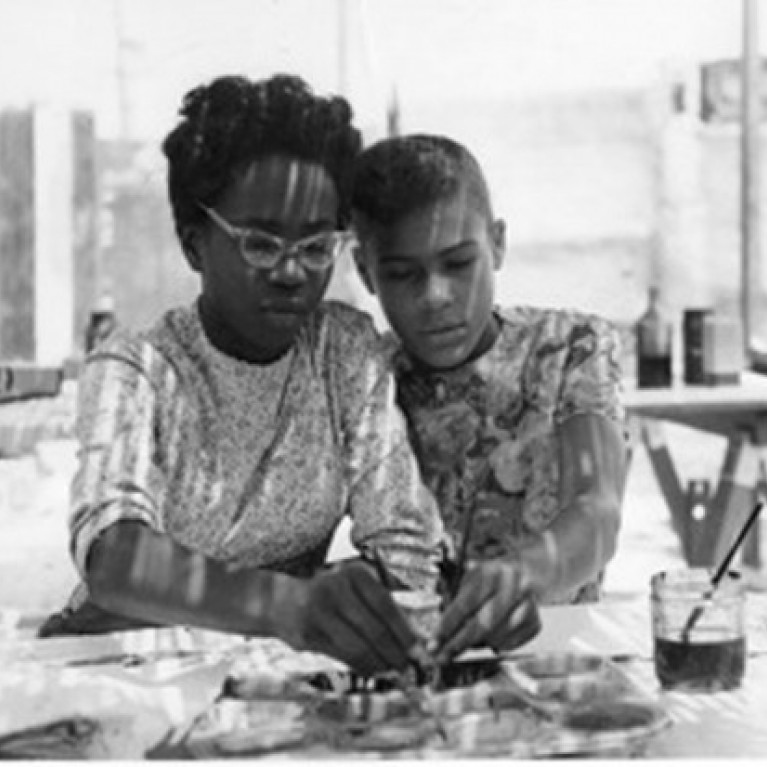 fig 32 open air art classes near the watts towers ca 1960 8ft