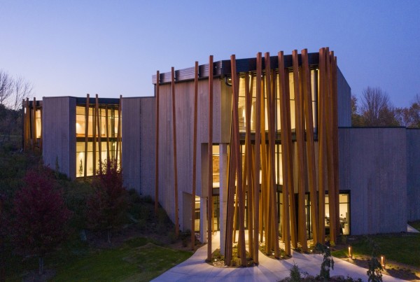 The Art Preserve at dusk.