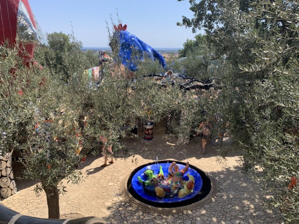 Standing atop the elevated pathway connected to The Emperor looking out toward the not-too-distant Tyrrhenian Sea.