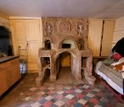 kitchen fireplace