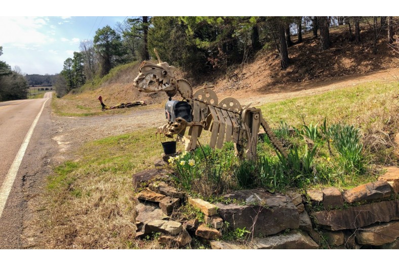 mailbox dinosaur roadside sculptures in lamar ar 51966505887 o